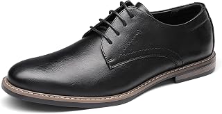 Bruno Marc Men's Oxford Derby Lace-Up Elegant Shoes, Black, 44 EU