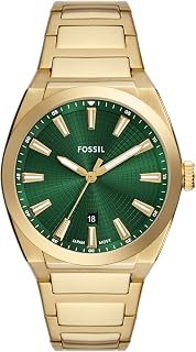 Fossil Men's Everett Quartz Stainless Steel Three-Hand Watch, Color: Silver (Model: FS5821)