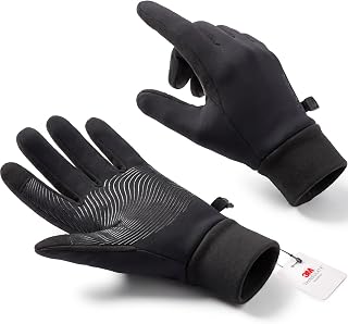 AOPREL Gloves Men Women - Windproof & Touchscreen Running Gloves with Warm Windproof, Cycling Gloves with Non-Slip, Sports Gloves for Cycling, Hiking, Running & Driving