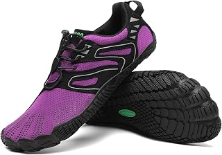 SAGUARO Unisex Barfußschuhe Outdoor Barfuss Traillaufschuhe Zehenschuhe mit Zero-Drop Solhe Gr.36-48