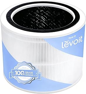 Levoit Core 200S-P Air Purifier Replacement Filter,Genuine Air Filter,1Pack | AHAM VERIFIDE,HEPA Sleep Mode, High-Efficiency Activated Carbon, Removes Smoke, Odors, Allergens,Dust,Pet Hair, Core 200S-RF