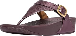 Fitflop Lulu Adjustable Leather Toe-post Sandals Wedge SandalsWomen