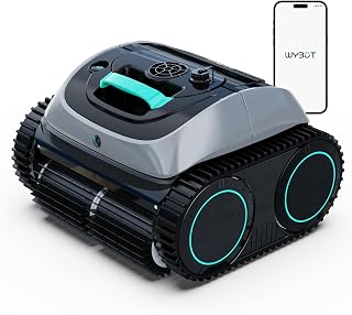 WYBOT C1 Robotic Pool Vacuum for Inground Pools, 4-in-1 Above Ground Cordless Pool Cleaner Lasts 160 Mins Runtime (Gray)
