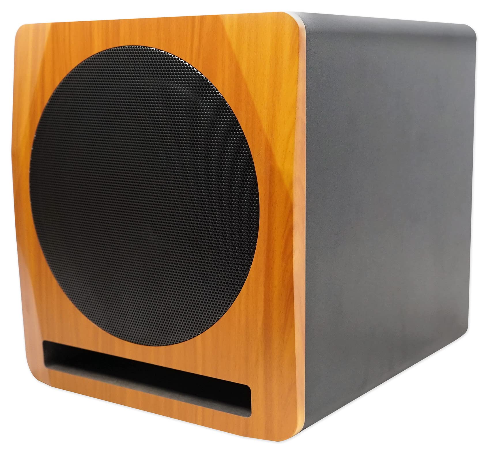 Rockville APM10C 10" Classic Wood Powered Active Studio Reference Subwoofer | 40