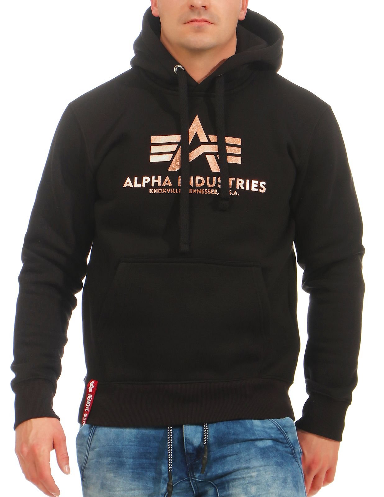 Alpha Industries Men's Basic Hoody Hooded Sweat for Men Hooded Sweatshirt (pack 