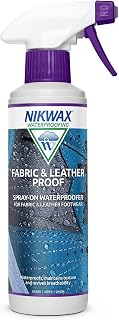 Nikwax Fabric & Leather Shoe Waterproofing Spray 300ml – Water & Stain Protector for Shoes & Boots, Restores DWR, Breathable Protection for Outdoor & Everyday Footwear
