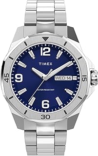 Timex Men's Essex 46mm Watch - Black Link Bracelet Black Dial Silver-Tone Case