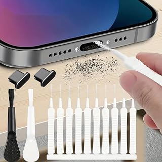 10 Pack Ultra Thin Cleaning Brushes, 10 Pack Multifunctional Tools for Charging Ports, Mobile Phones, Speakers and Shower Heads for Debris Removal, 10 Pack