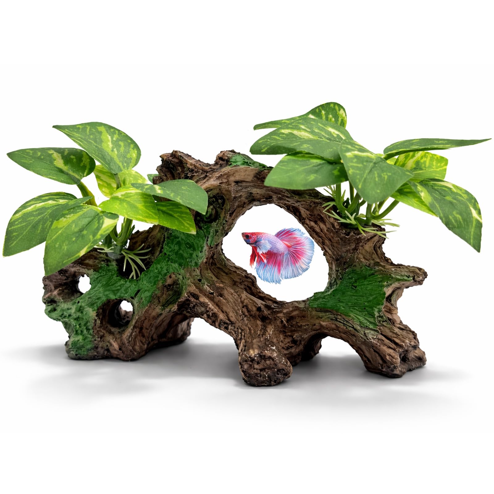 Aquarium Decorations Cave Silk Aquarium Plants Betta Fish Tank Decor | Soft & Sa