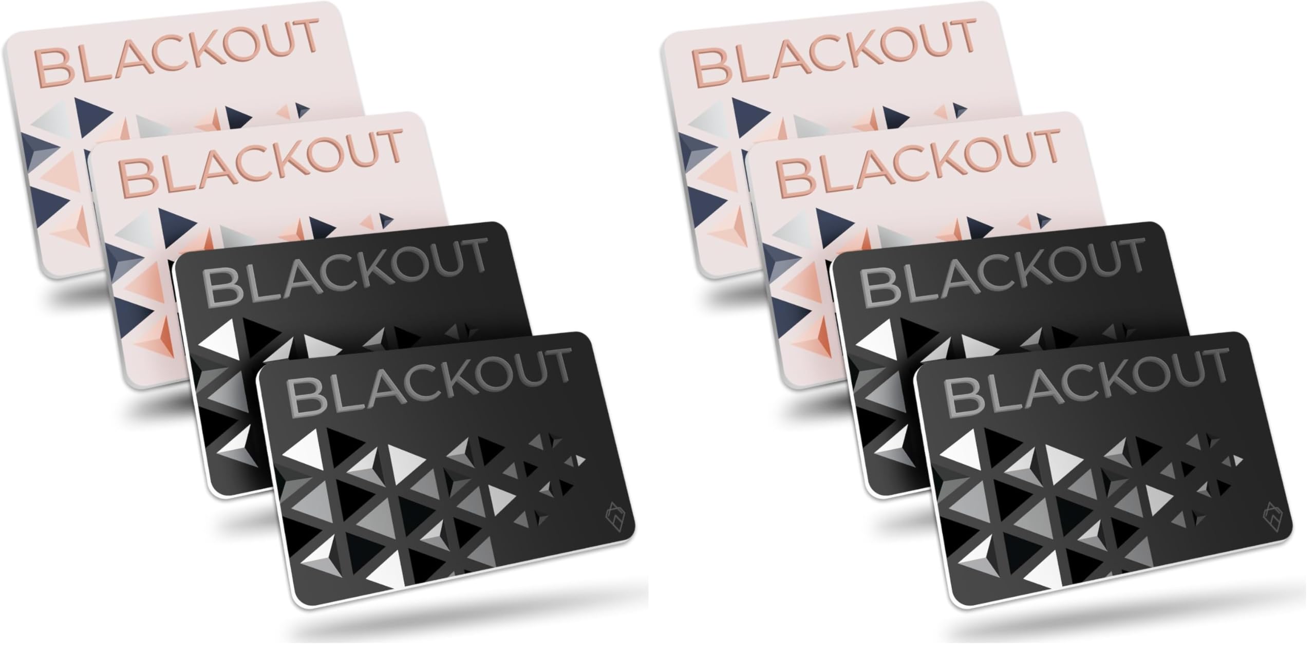 AKIELO Blackout RFID Blocking Card (8 Pack) – Ultra Thin Anti Theft Credit Card 
