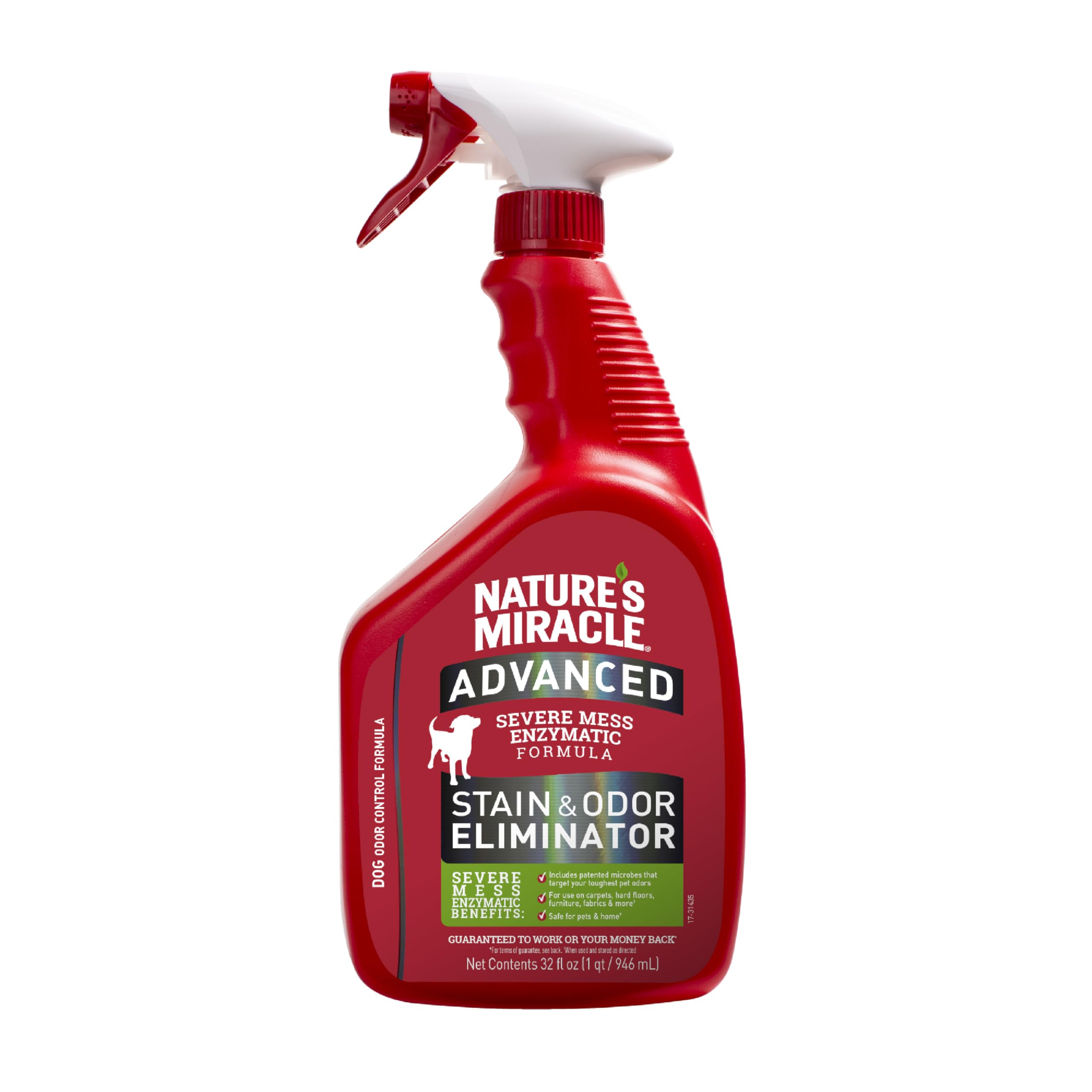 Nature’s Miracle Advanced Dog Stain & Odor Eliminator, Severe Mess, 32 oz | Enzy