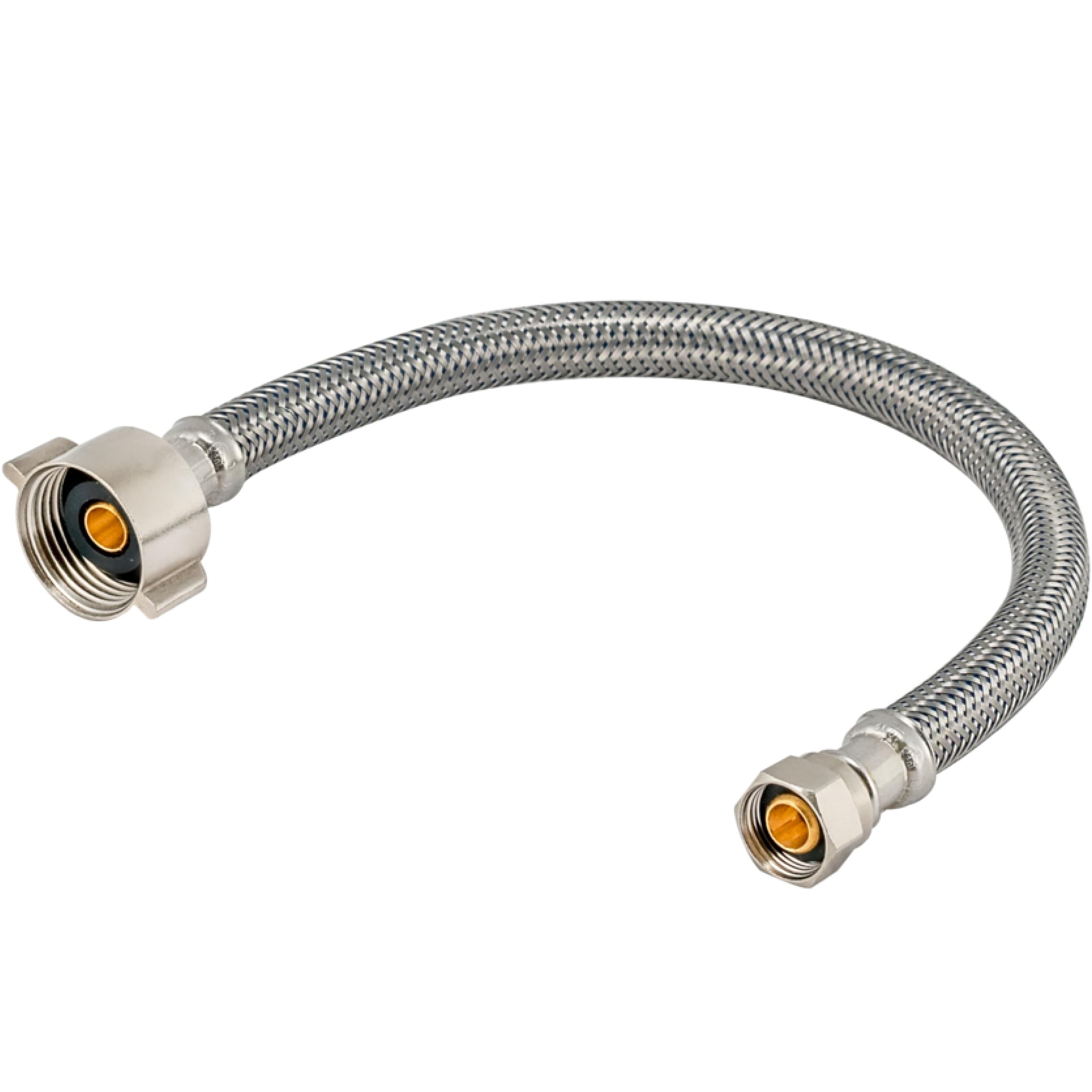 Eastman 12 Inch Flexible Toilet Connector, 7/8 Inch Ballcock x 3/8 Inch Compress