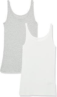 Amazon Essentials Women's Slim-Fit Thin-Strap Tank Top, Pack of 2