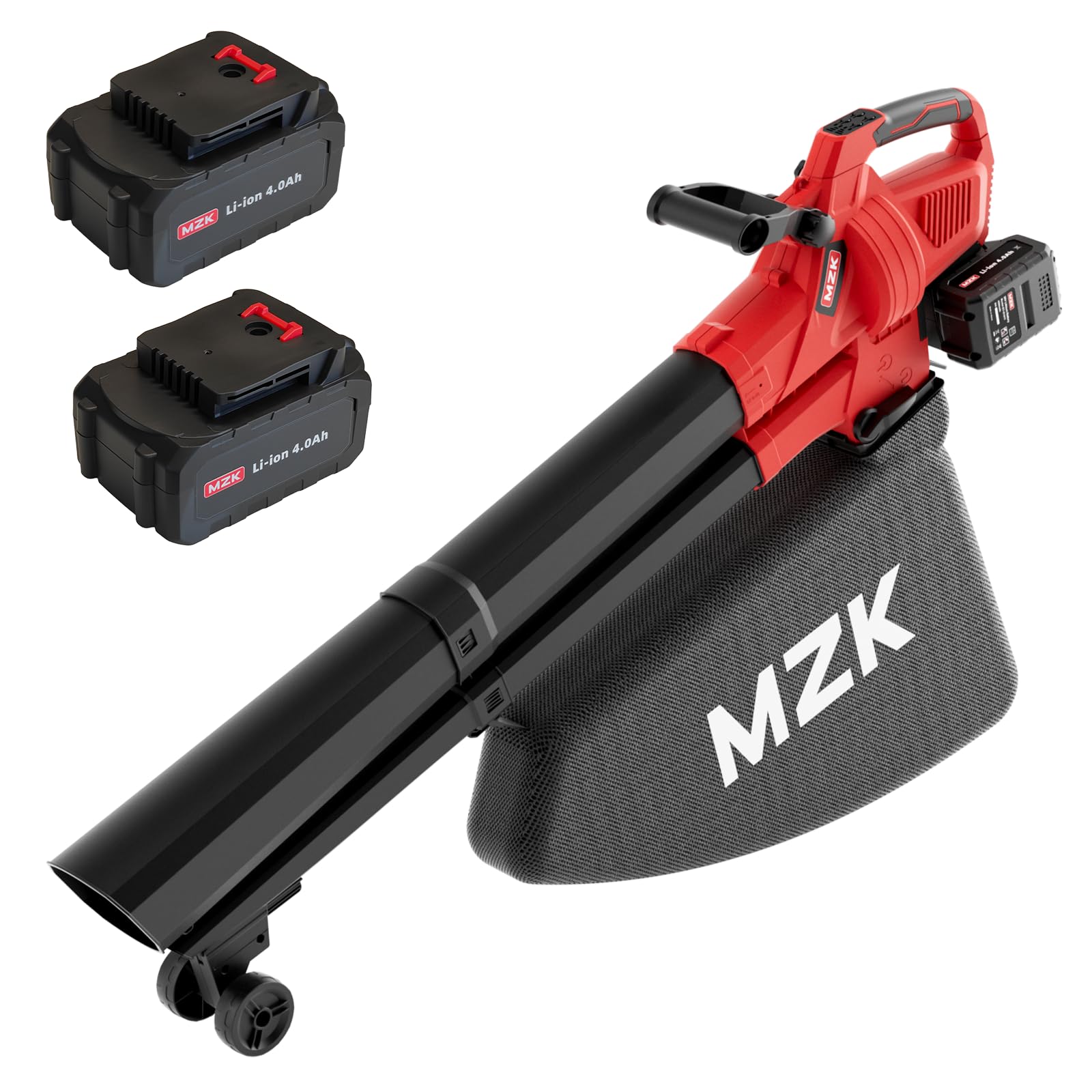 MZK 40V Leaf Vacuum Mulcher,700 CFM Cordless Blower,Charcoal | High-Brushless 3-