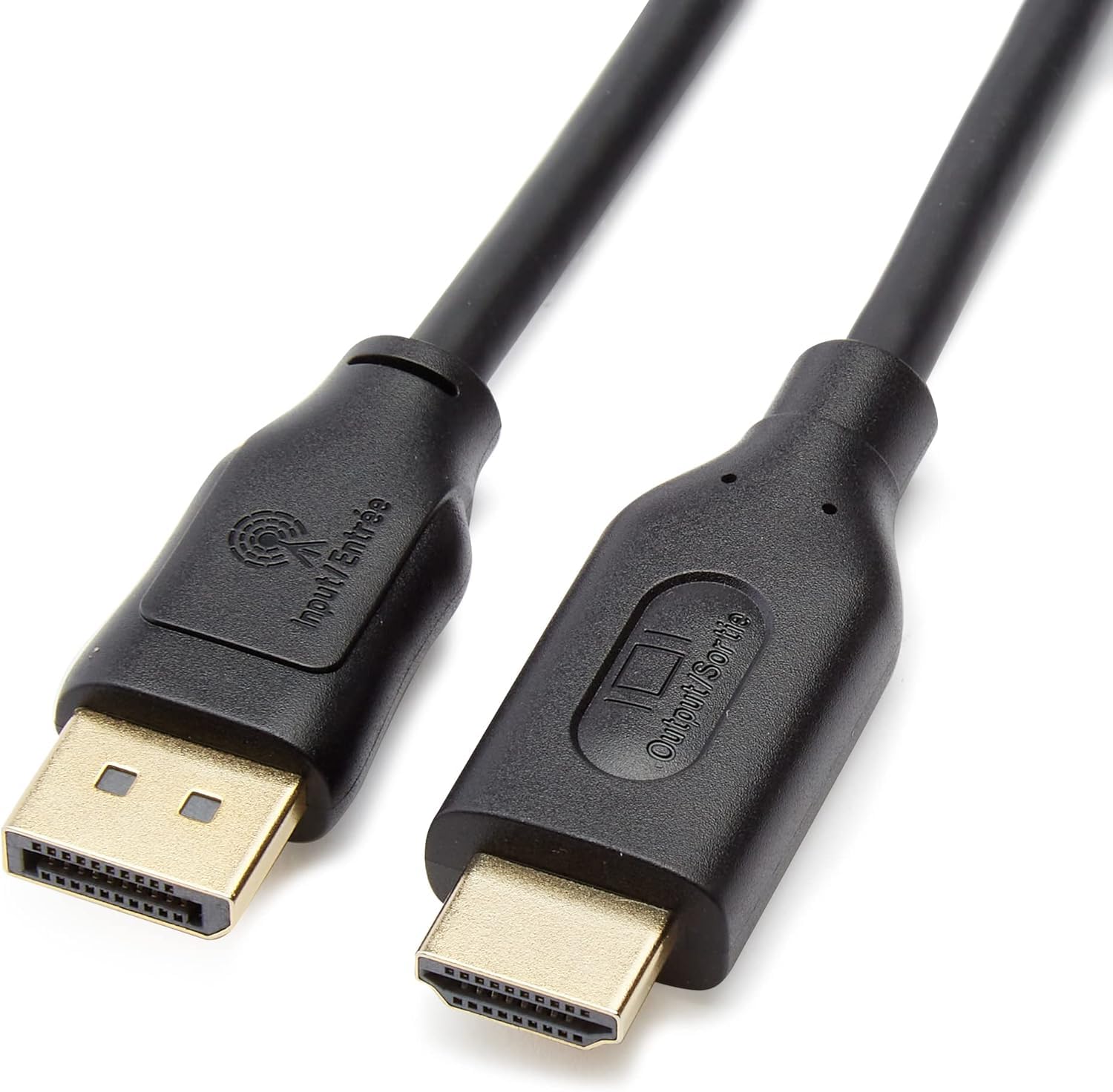 Amazon Basics DisplayPort to HDMI Cable, Uni-Directional, 4K@30Hz, 1920x1200, 10