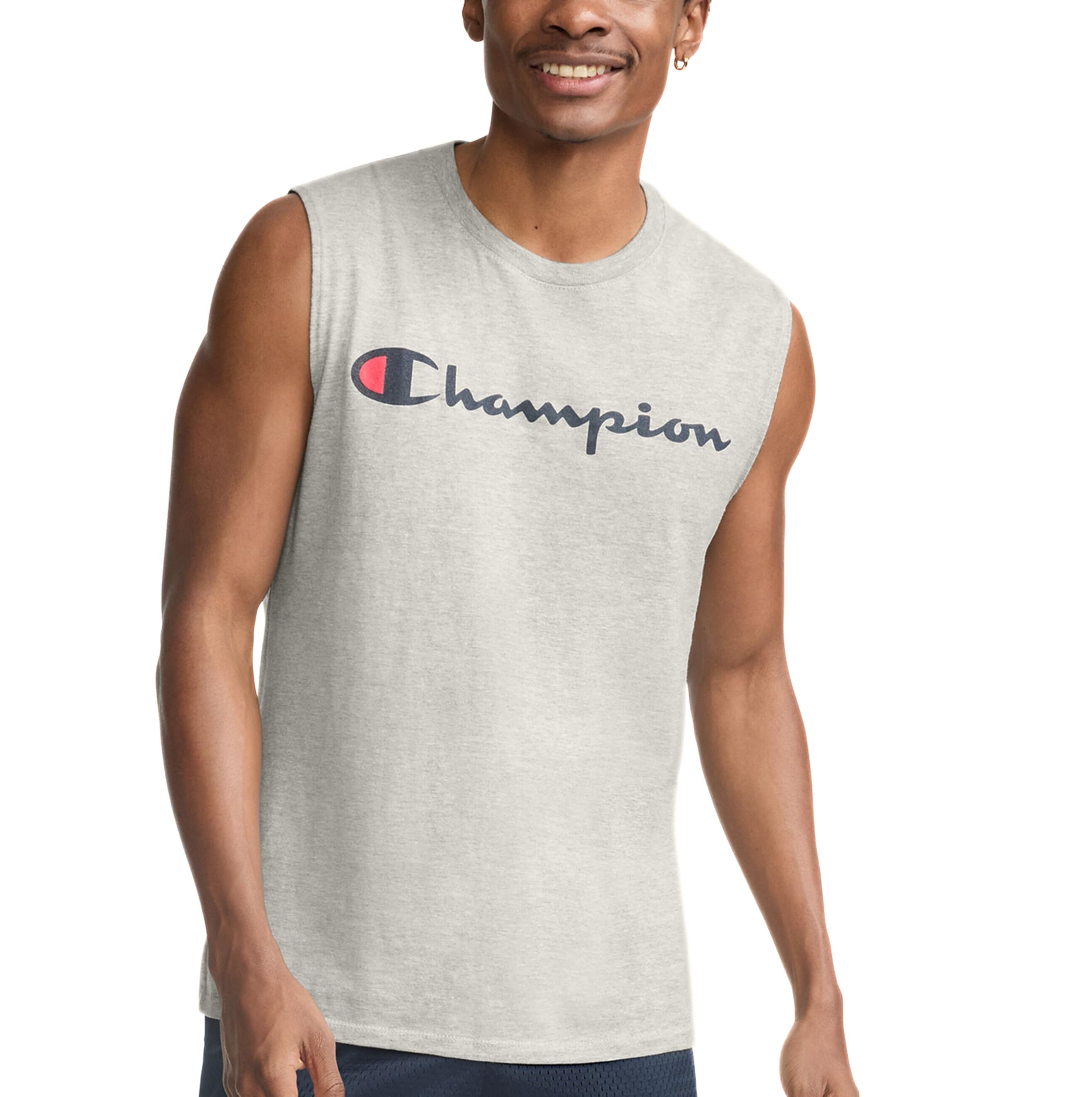 Champion Men's Graphic Jersey Muscle Shirt (Pack of 1)