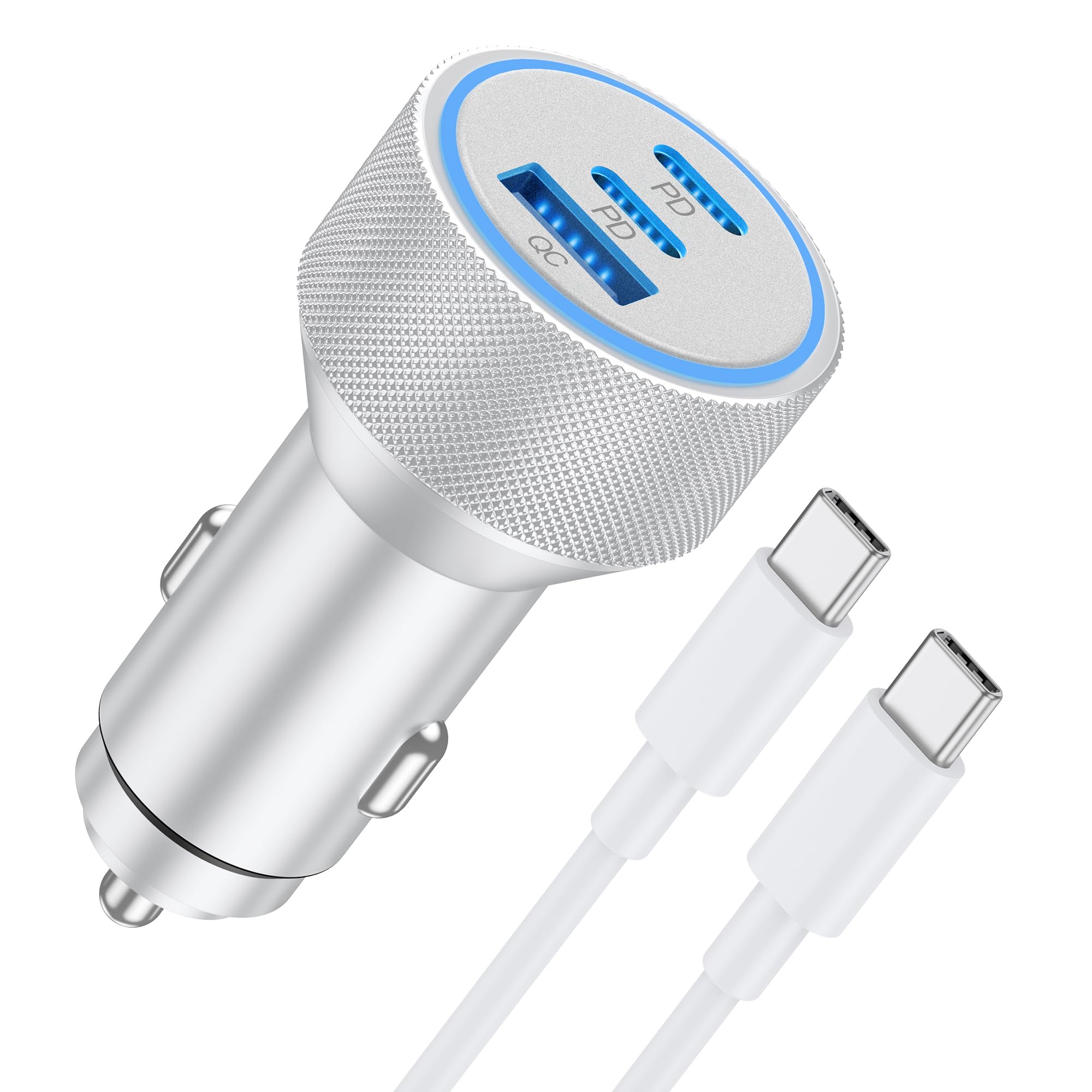 for iPhone 18/17/16/15 Pro Max/Duo Car Charger, 67W Fast USB C Car Charger | 3-P