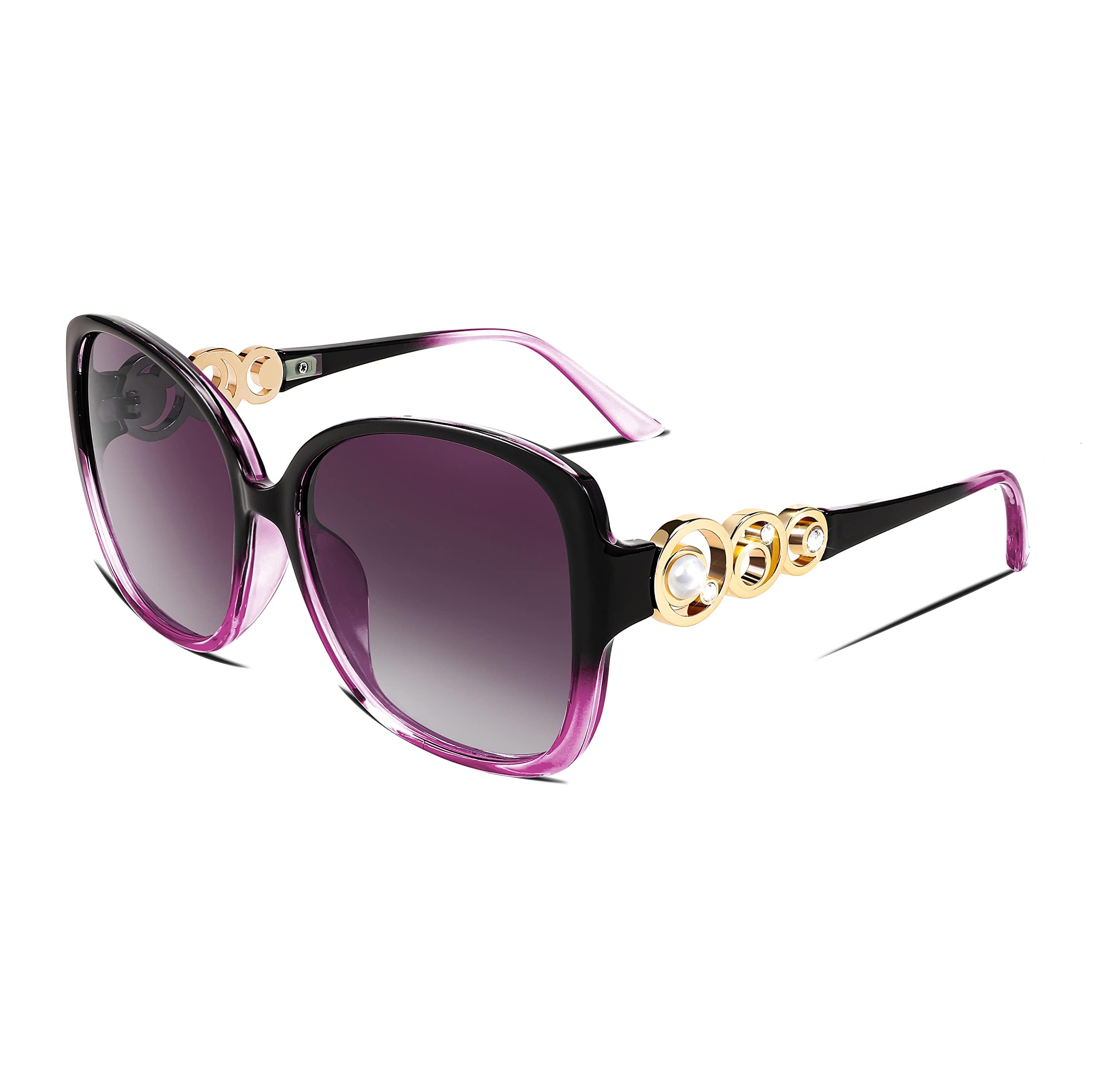 FEISEDY B2821 Women's Polarized Sunglasses Large 70s 80s