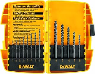 DEWALT Black Oxide Drill Bit Set with Pilot Point, 13-Piece (DW1163) (1Pack)