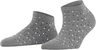 FALKE Women's Multispot Trainer Socks Breathable Cotton Short Ankle Length Extra-Soft On Skin Flat Seam In Toe Area Dot Pattern Do Not Slip In Shoe 1 Pair