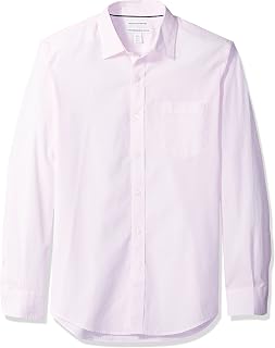Amazon Essentials Men's Regular Fit Casual Long Sleeve Poplin Shirt