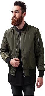Urban Classics Men's Autumn Bomber Jacket, Classic Design, Padded Jacket, Slim Fit and Optimal Fit, Casual Jacket, Size S - XL
