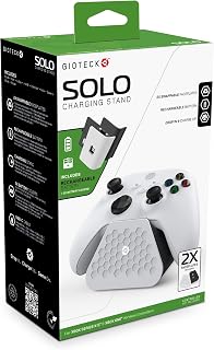 Gioteck SOLO Charging Stand For 1 Xbox Series X|S & Xbox One Wireless Controller With Interchangable Faceplates (2)