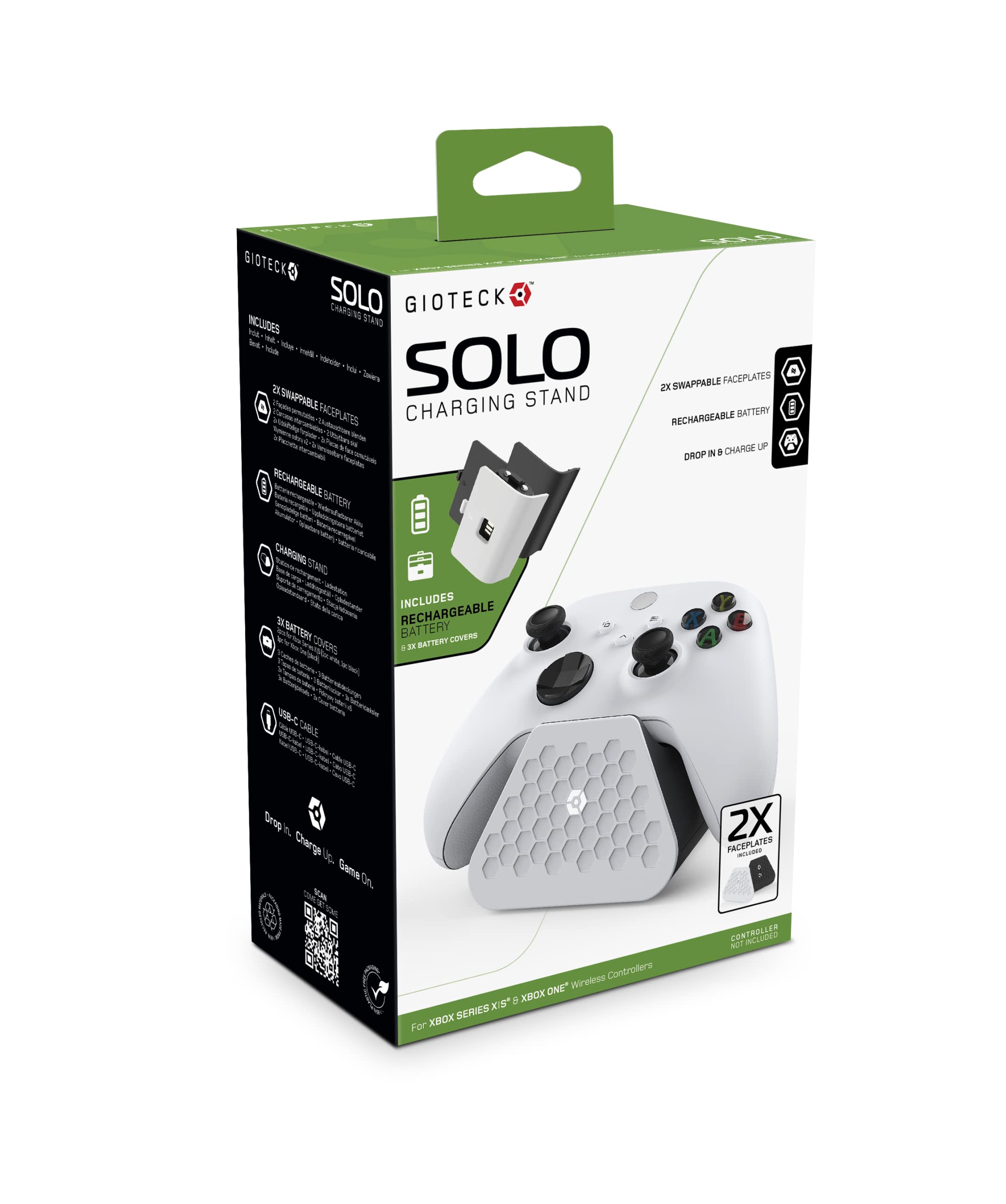 Gioteck SOLO Charging Stand For 1 Xbox Series X|S & Xbox One Wireless Controller