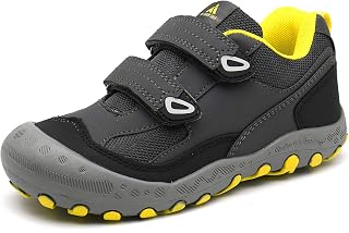 Mishansha Botas de senderismo para niños y niñas, resistentes al agua, anticolisión, antideslizantes, atléticas, para exteriores