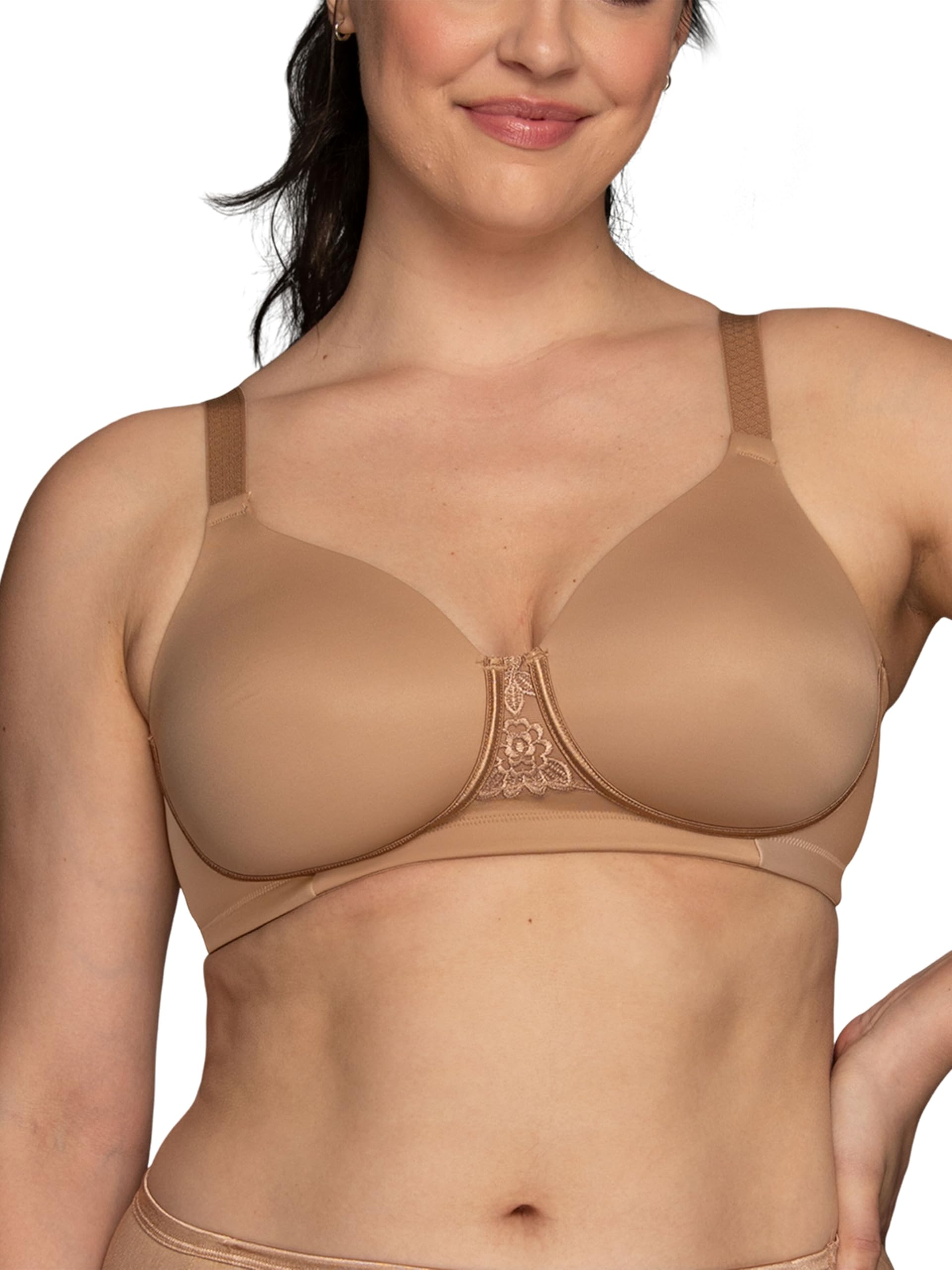 Vanity Fair Women's Full Figure Beauty Back Smoothing Bra, 4 Way Stretch Fabric,