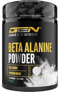 GEN GERMAN ELITE NUTRITION Beta Alanine Powder - 500 g - Over 99% Purity