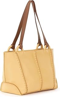 The Sak Los Feliz サッチェルバッグ - 女性用財布 日常&旅行用 - ショルダーバッグストラップ&ジッパー開閉のゆったりとしたハンドバッグ, バターカップ, One Size