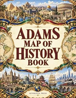 ADAMS MAP OF HISTORY BOOK: A Modern Reimagining of the Classic Synchronological Time Chart of Biblical and World History, Illustrated in Full Color, from Creation to the Digital Age
