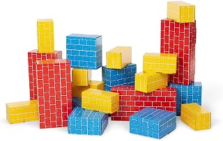 Melissa & Doug Jumbo Cardboard Blocks Building 40-Piece Toy Set | 40 Jumbo Cardboard Blocks, Sorting & Stacking Toys, Skill Building and Construction Play, Toddler Toys for Kids, Ages 2+