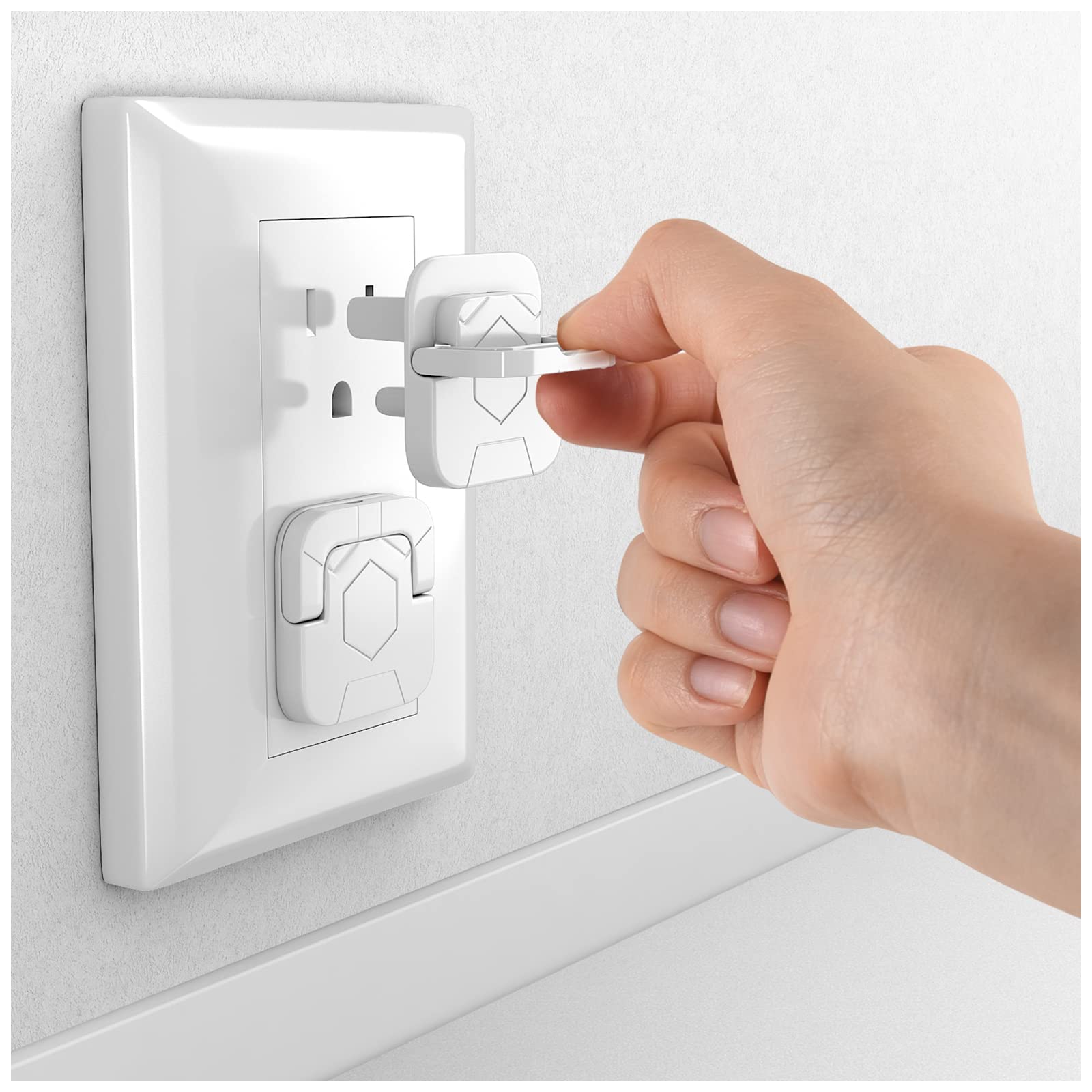 4our Kiddies Baby-Proof Outlet Covers(60 Pack) - Child Safety Electric Plug Prot
