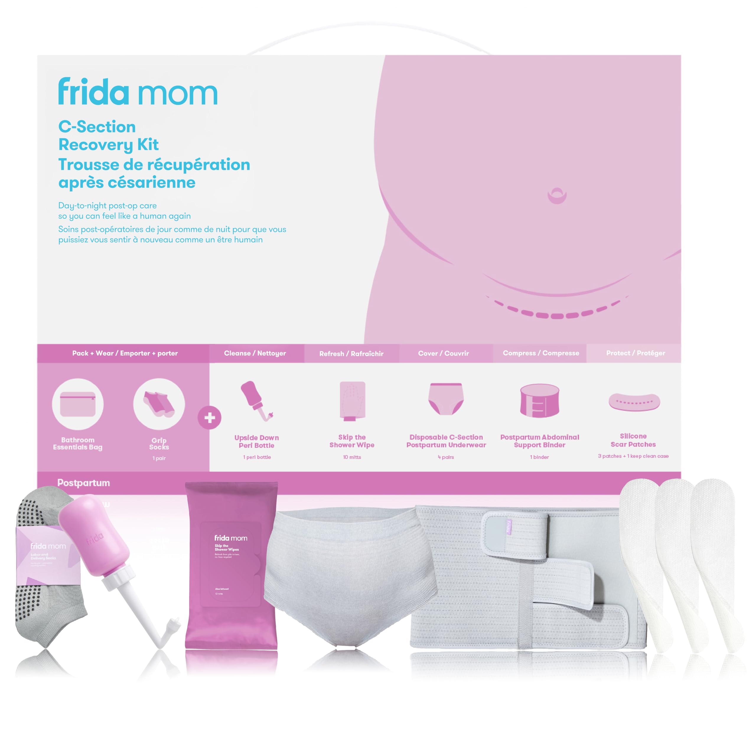 Frida Mom C-Section Recovery Essentials Kit for Labor Delivery & Postpartum | Co