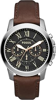 Fossil Men's FS4735 Grant Analog Display Analog Quartz Brown Watch