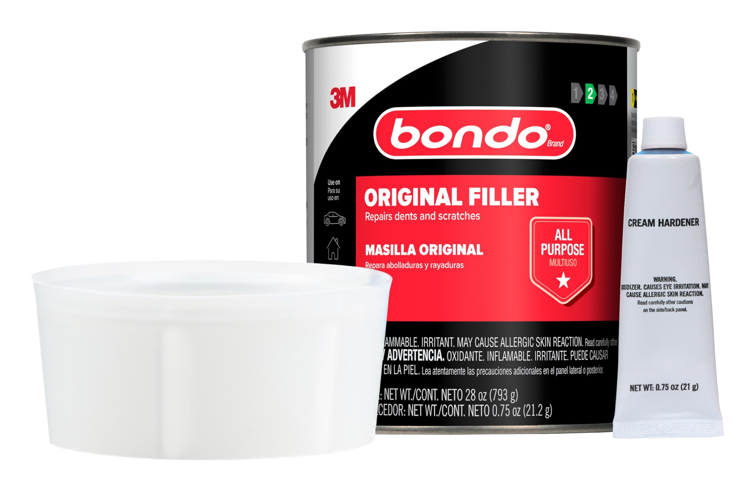 Bondo Body Filler, Original Formula for Fast, Easy Repair &amp; Restoration for 