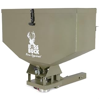Boss Buck ATV Seeder Spreader with Wireless Control, 80 lb Capacity | Spacious Versatile Durable, Adjustable Flow Rate ATV Feeder, Feed, Salt, Fertilizer & Seed Spreader