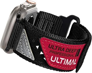 ULTIMAL Compatible with Apple Watch Straps 49mm 46mm 45mm 44mm, Soft Nylon Hollow Out Breathable Band for iWatch Ultra 3/2/1 Series 11 10 9 8 7 6 5 4 SE SE2 SE3 (L, Black)