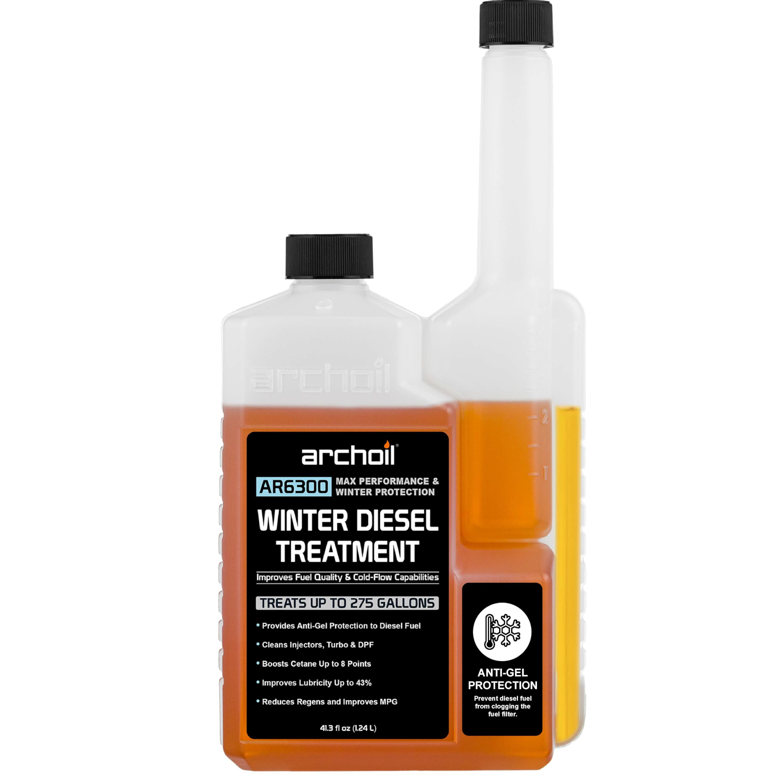Archoil AR6300 Winter Diesel Treatment (41 oz) Treats 275 Gallons, Diesel Anti-G