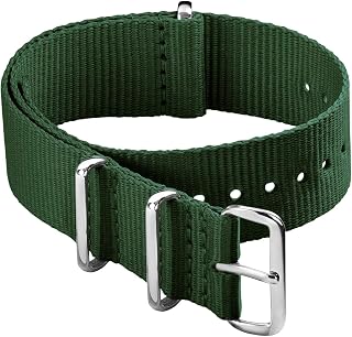 Archer Watch Straps - Classic Military Style Nylon Watch Strap - Choice of Color and Size (18mm, 20mm, 22mm, 24mm)