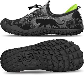 CROVA Kids Water Sports Shoes Ultra Light Totally Drainage Quick-Dry Aqua Socks Barefoot Slip-on for Boys Girls Toddler