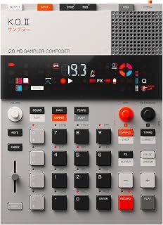 teenage engineering EP–133 K.O. II 128MB sampler, drum machine and sequencer with built-in microphone and effects