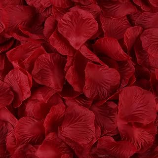 1000 PCS Artificial Fake Rose Petals(Dark Red)