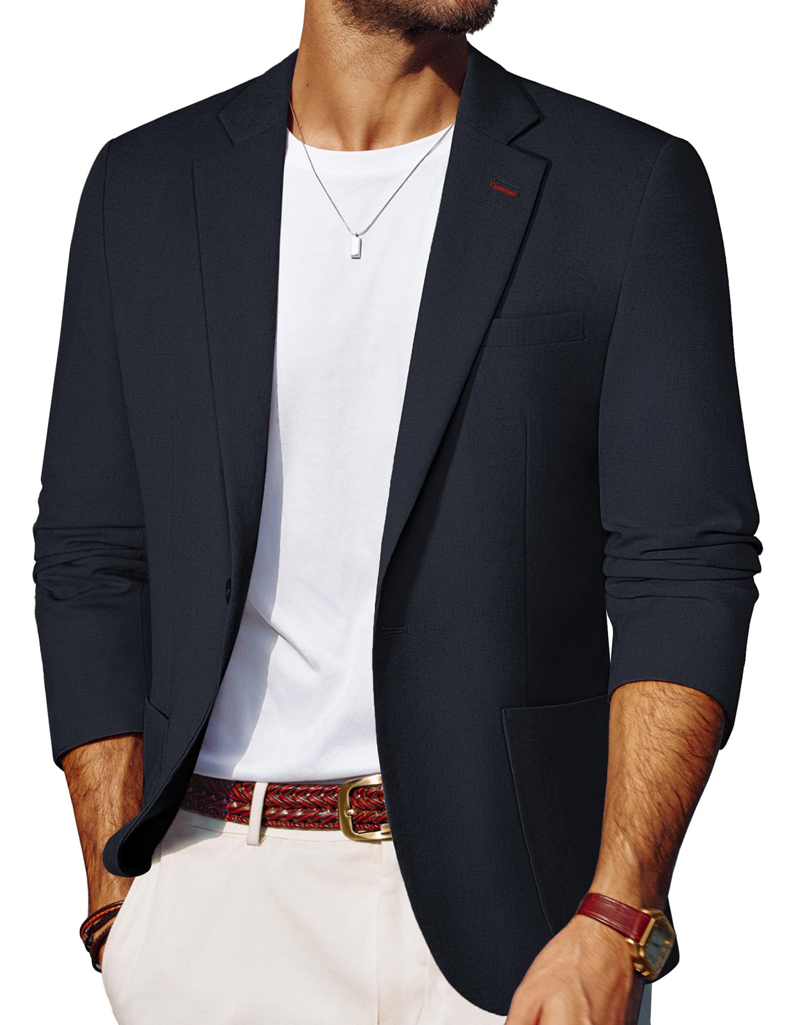 PJ PAUL JONES Mens Blazer Casual Sport Coats Lightweight Suit Jacket