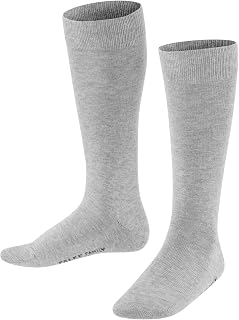 FALKE Unisex Children's Family Knee Socks Breathable Sustainable Organic Cotton Reinforced Children's Knee Socks Long Durable Skin-Friendly Non-Slip Plain 1 Pair
