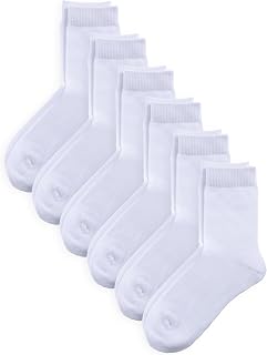COTTON DAY Unisex Kids Boys Girls Soft Cotton School Socks Black White Navy | Nature, Soft, Breathable, Combed Cotton Oeko-Tex Standard 100 Certified, Seamless Toe, Solid Plain Socks