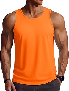TACVASEN Muscle Shirt Men's Tank Top Cotton Tank Top Sleeveless Shirt