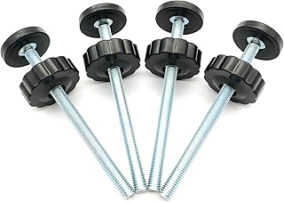 Vmaisi 4 Pack 8MM Baby Gates Threaded Spindle Rod, Replacement Parts Kits | Extra Long Wall Mounting Accessories Screws Rods Adapter Bolts for Pet &amp; Dog Pressure Mounted Safety Gates